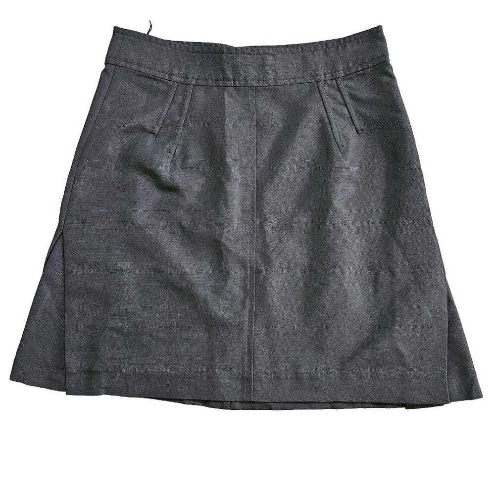 Balenciaga Paris Skirt S US 4 Black Cotton Blend Mini Designer Luxury Goth Chic